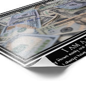 私はマネーマグネット前向き引用文プリント フォトプリント            (角)