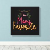 私はママお気に入りの キャンバスプリント (インサイチュ (ウッドフロア))