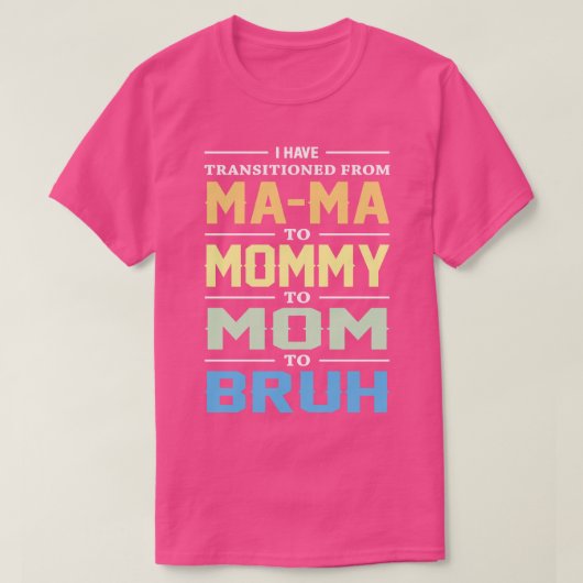 私はママからママへBへ移行した Tシャツ (デザイン正面)