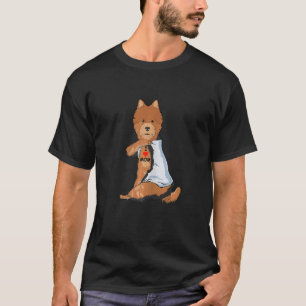 私はママが大好き女性タトゥーNorwich Terrier Mom Dog Tシャツ