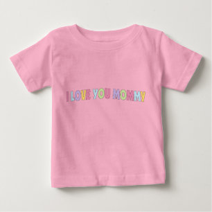 私はママが大好き ベビーTシャツ