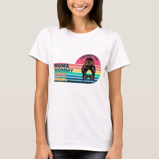 私はママにママにブルーママに行った Tシャツ (正面)