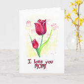 私はママのカードが大好き カード (黄色い花)