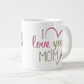 私はママのマグが大好き ジャンボコーヒーマグカップ (正面右)