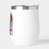 私はママの家族の写真のウォーターボトルが大好き (左面)