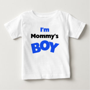 私はママの少年 ベビーTシャツ
