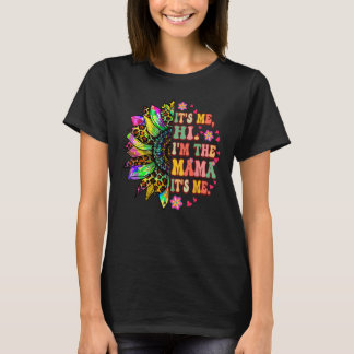 私はママひまわりグルービー絞り染めM Tシャツ