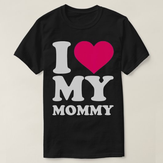 私はママを愛している Tシャツ (デザイン正面)