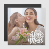 私はママを愛カスタムする写真磁気カード (正面/裏面)