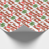 私はママサンタキスをするを見た ラッピングペーパー (角)