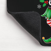 私はママ小妖精や小人かわいい家族クリスマスマッチング マウスパッド (コーナー)