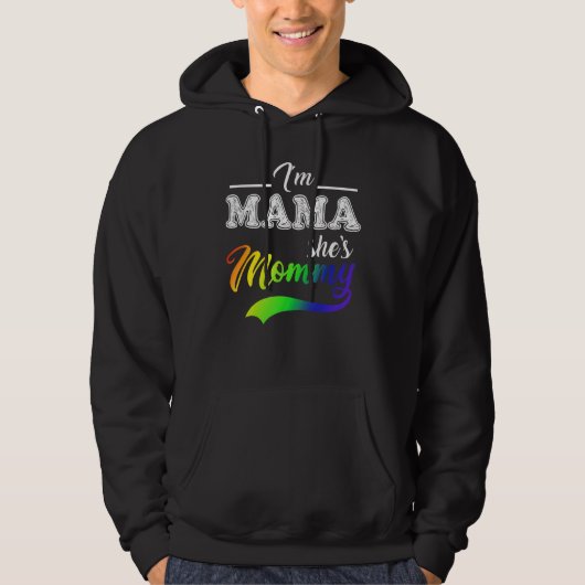 私はママ彼女はママLGBTサポート母コスメだ パーカ (正面)