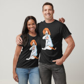 私はママ愛タトゥートゥーウォーカーコンハウンドママ犬 Tシャツ (ユニセックス)