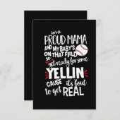 私はママ誇りを持ったでベビーの現場にいる エンクロージャーカード (正面/裏面)