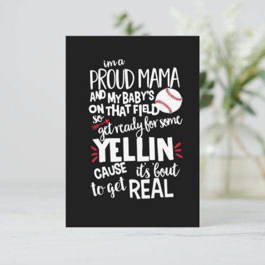 私はママ誇りを持ったでベビーの現場にいる エンクロージャーカード (スタンド正面)