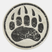 私はママ・グリズリーだ ラウンドシール (正面)