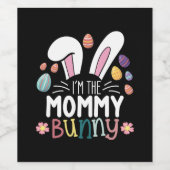 私はママBunnyイースター家族のマッチングである ワインラベル (シングルラベル)