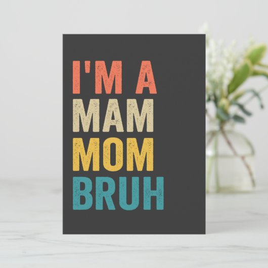 私はマムマブー母おもしろいの日レトロ 招待状 (スタンド正面)