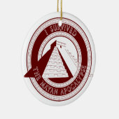 私はマヤの黙示録のオーナメントを生き延びました セラミックオーナメント (右)