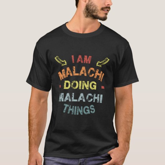私はマラキの事を行うマラクールチおもしろい Tシャツ (正面)