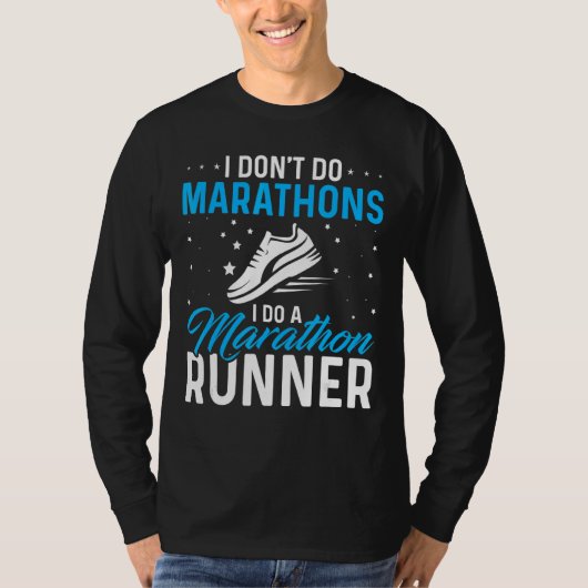 私はマラソンをやらないランナーのランニン Tシャツ (正面)