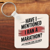 私はマラソン走を言った キーホルダー (正面)