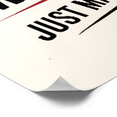 私はマラソン走を言った ポスター (角)