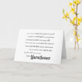 私はマラソン選手だ カード (黄色い花)