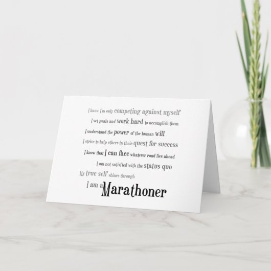 私はマラソン選手だ カード (正面)