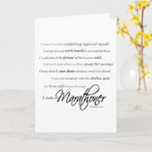 私はマラソン選手である – 幸運 カード (黄色い花)