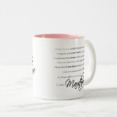 私はマラソン選手です ツートーンマグカップ (正面右)