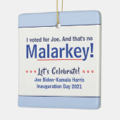 私はマラルキーではないジョーに投票したプロバイデン氏 セラミックオーナメント (左)