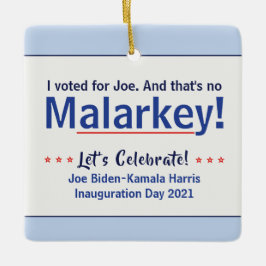 私はマラルキーではないジョーに投票したプロバイデン氏 セラミックオーナメント
