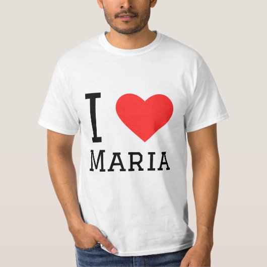 私はマリアが大好き Tシャツ (正面)