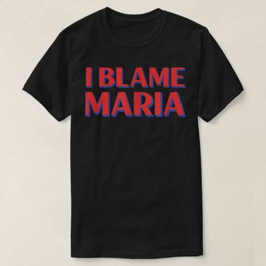 私はマリア友達の名前を非難するバディおもしろいニックネームPe Tシャツ (デザイン正面)