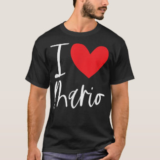 私はマリオの名前パーソナライズされた男のBFFの友人を愛する Tシャツ