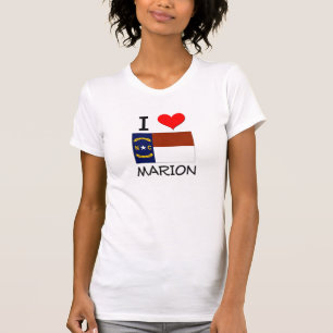 私はマリオンノースカロライナを愛します Tシャツ