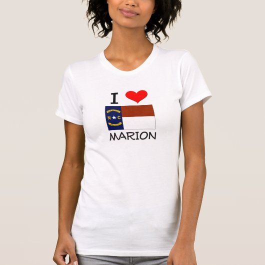 私はマリオンノースカロライナを愛します Tシャツ (正面)