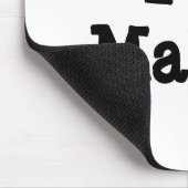 私はマリカのハートTシャツが大好きです マウスパッド (コーナー)