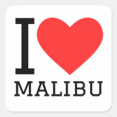 私はマリブが大好き スクエアシール (正面)