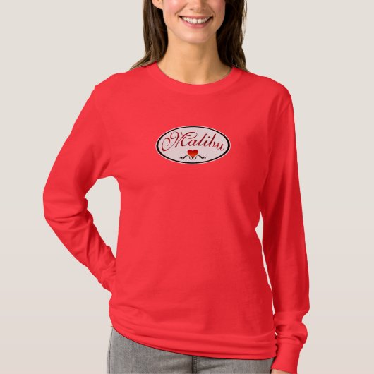私はマリブのファッションを愛します Tシャツ (正面)