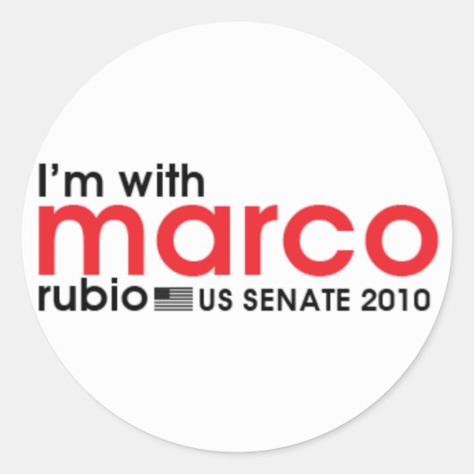 私はマルコと一緒だ ラウンドシール (正面)