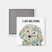 私はマルティポスマグネットが大好き マグネット (正面/裏面)