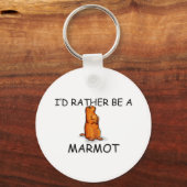 私はマルモットになりたい キーホルダー (正面)