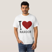 私はマルーン広場のステッカーが大好き Tシャツ (正面フル)