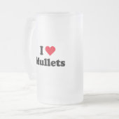 私はマレットを愛します フロストグラスビールジョッキ (正面左)