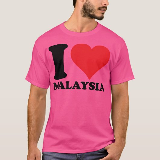 私はマレーシアが大好き Tシャツ (正面)