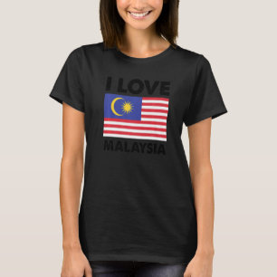 私はマレーシアIハートマレーシア家族旅行Mal大好き Tシャツ