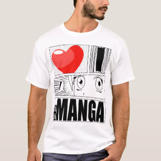 私はマンガのTシャツを愛します Tシャツ