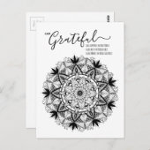 私はマンダラの肯定と意思に感謝 ポストカード (正面/裏面)
